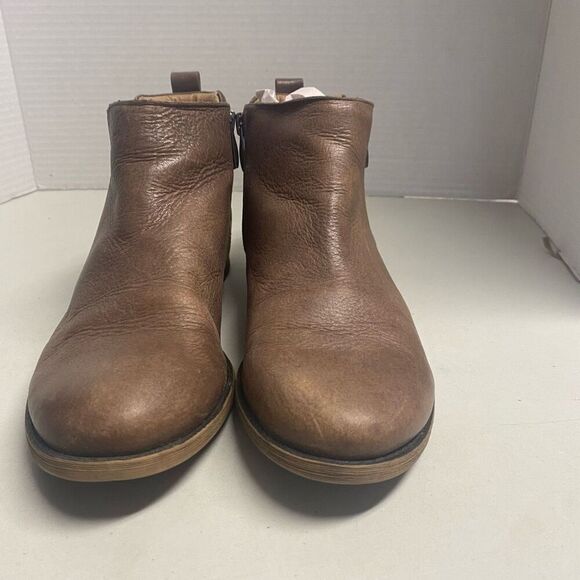 FRANCO SARTO Women’s Keegan Leather Brown Boots  Size 7M Side Zip SEE DESCRIPTIO - Picture 11 of 13